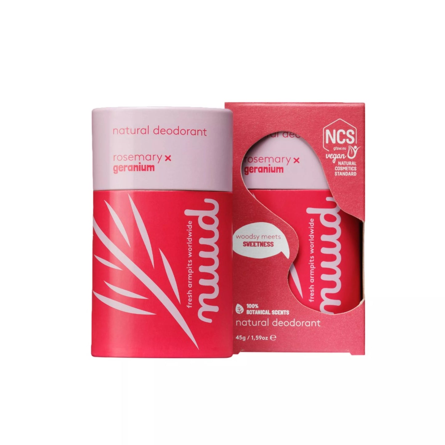 Natural Stick Deodorant Rosemary & Geranium 45g