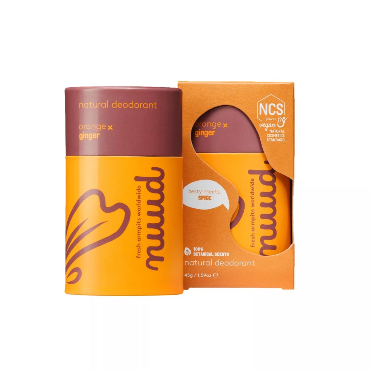 Natural Stick Deodorant Orange & Ginger 45g