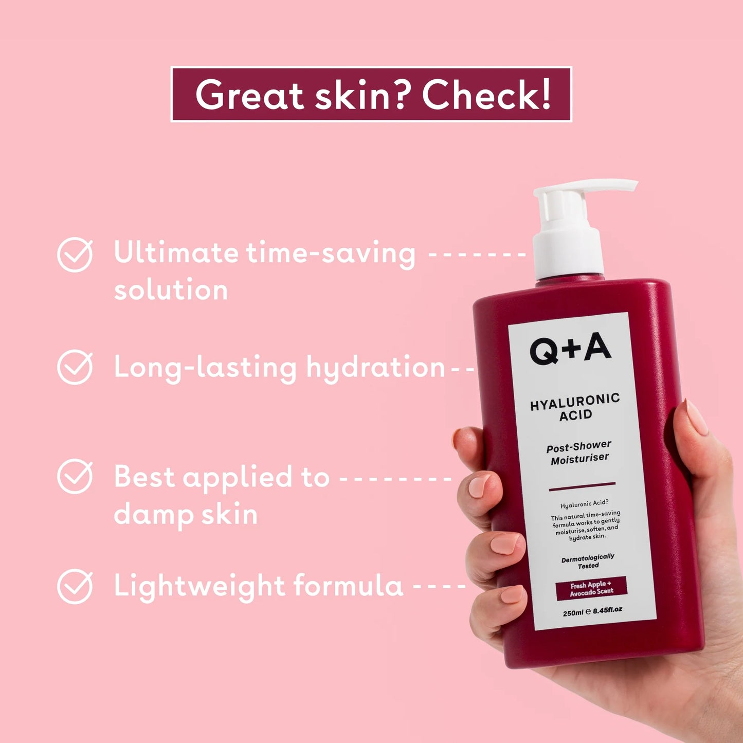 Hyaluronic Acid Post Shower Moisturizer 250ml