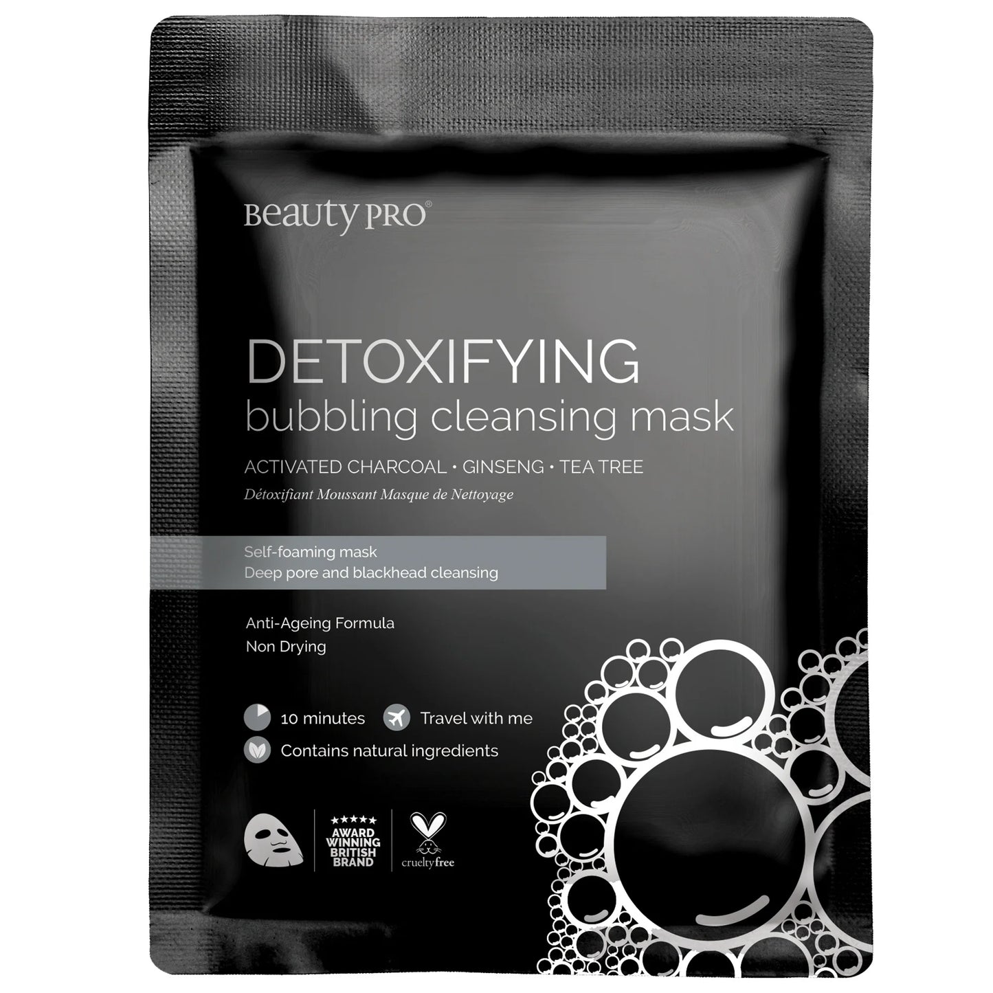 DETOXIFYING Αφρώδης Μάσκα Προσώπου με Ενεργό Άνθρακα 