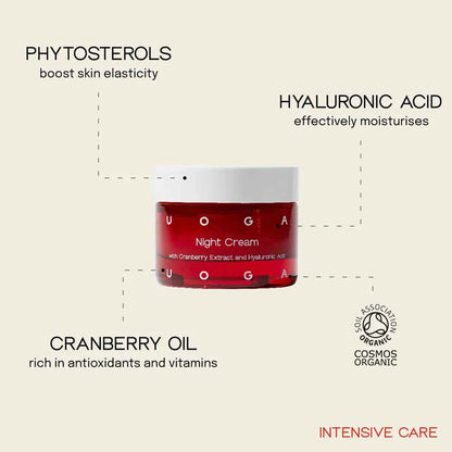 Nourishing Night Cream with Cranberry & Hyaluronic Acid 40ml